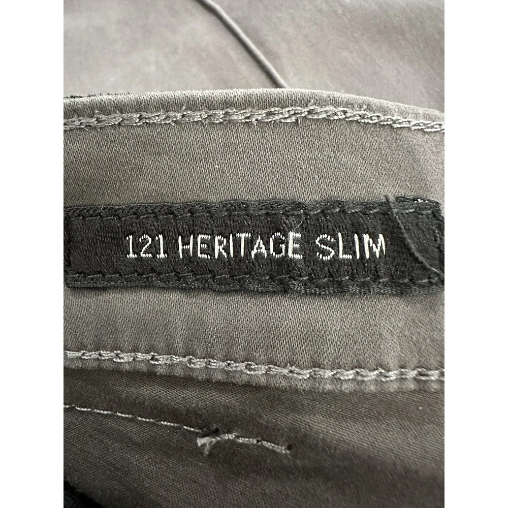Lucky Brand Mens 121 Heritage Slim Straight Chino Actual 36x24 Cropped Pleated